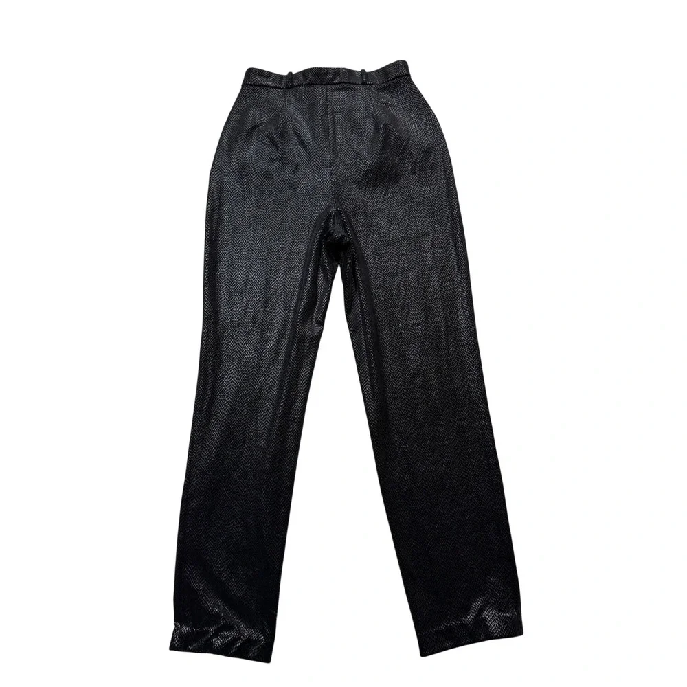 Vintage 90s Joseph‎ Ribkoff Velour Snake Print Pants – Size 10